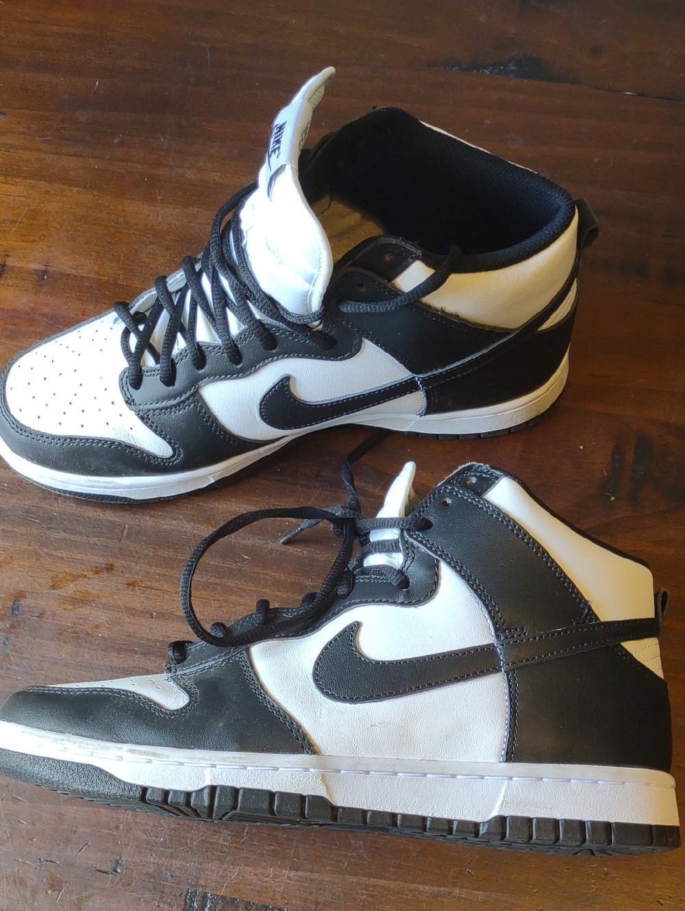 Nike High Top Sneakers in Black and White